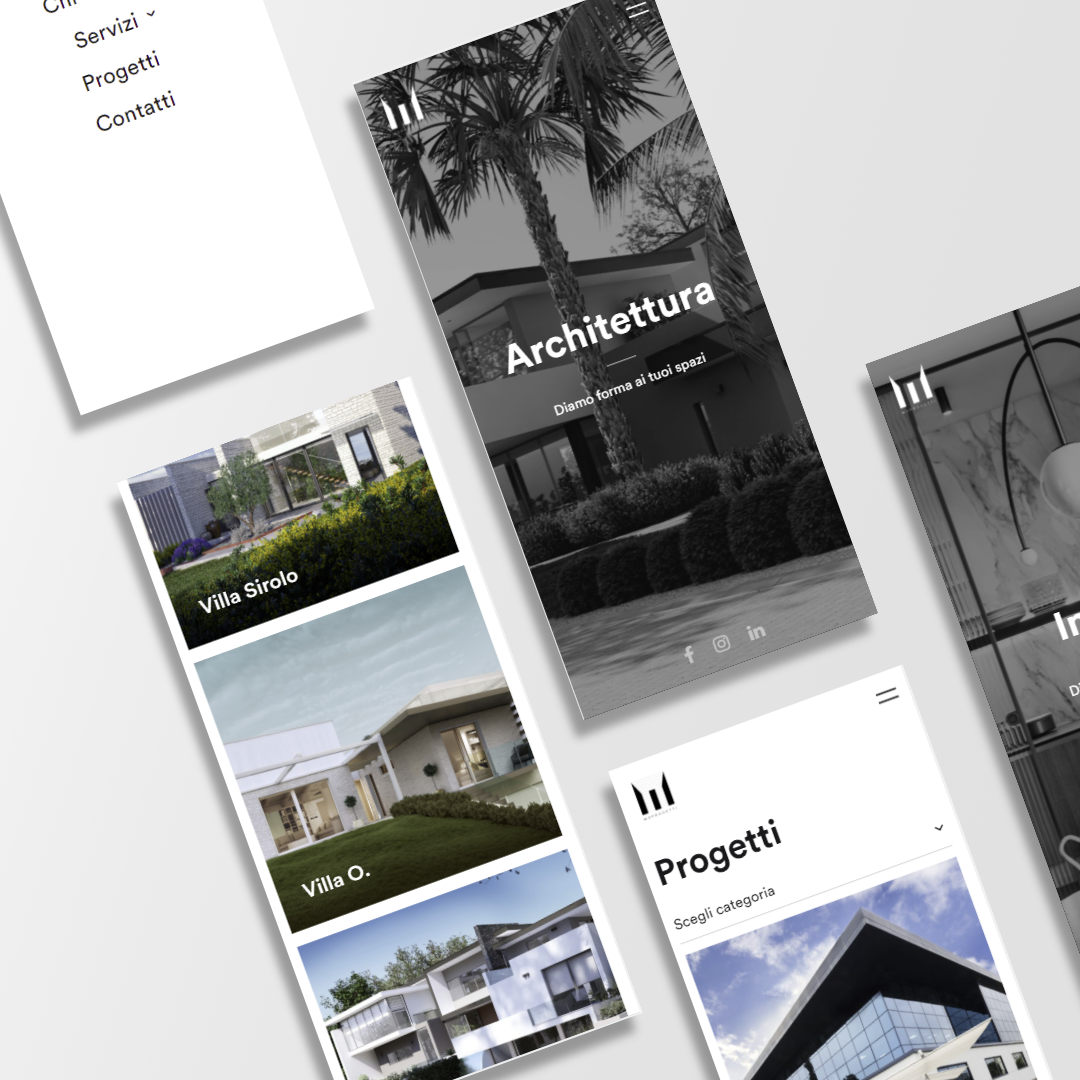 Sviluppo e design Web site M3 Progetti Ancona